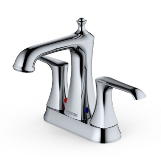 Karran KBF416 Woodburn Two-Hole 2-Handle Bathroom Faucet with Matching Pop-Up Drain in Chrome