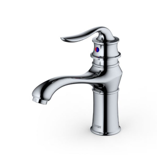 Karran KBF430 Dartford Single Hole Single Handle Basin Bathroom Faucet with Matching Pop-up Drain in Chrome