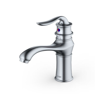 Karran KBF430 Dartford Single Hole Single Handle Basin Bathroom Faucet with Matching Pop-up Drain in Stainless Steel