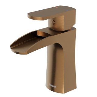 Karran KBF440 Kassel Single Hole Single Handle Basin Bathroom Faucet with Matching Pop-up Drain in Brushed Copper