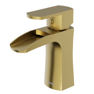 Karran KBF440 Kassel Single Hole Single Handle Basin Bathroom Faucet with Matching Pop-up Drain in Brushed Gold
