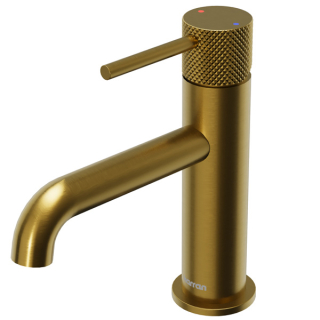 Karran Tryst KBF460 Single-Handle Single Hole Basin Bathroom Faucet with Matching Pop-up Drain in Gold