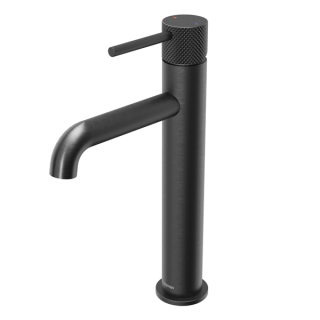 Karran Tryst KBF462 Single-Handle Single Hole Vessel Bathroom Faucet with Matching Pop-up Drain in Gunmetal Grey