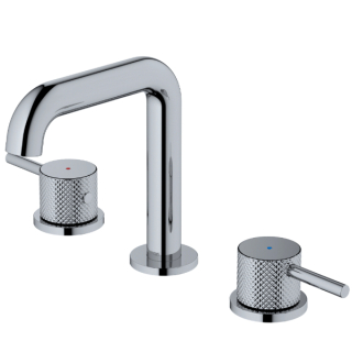 Karran Tryst KBF464 2-Handle Three Hole Widespread Bathroom Faucet with Matching Pop-up Drain in Chrome