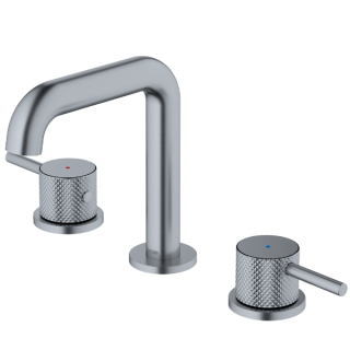 Karran Tryst KBF464 2-Handle Three Hole Widespread Bathroom Faucet with Matching Pop-up Drain in Stainless Steel