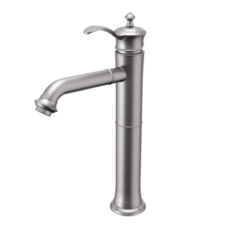 Karran Vineyard KBF472 Single-Handle Single Hole Vessel Bathroom Faucet with Matching Pop-up Drain in Stainless Steel