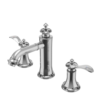 Karran Vineyard KBF474 2-Handle Three Hole Widespread Bathroom Faucet with Matching Pop-up Drain in Chrome