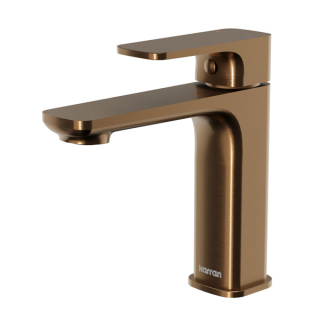 Karran Venda KBF510 Single-Handle Single Hole Basin Bathroom Faucet with Matching Pop-up Drain in Brushed Copper