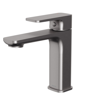 Karran Venda KBF510 Single-Handle Single Hole Basin Bathroom Faucet with Matching Pop-up Drain in Stainless Steel