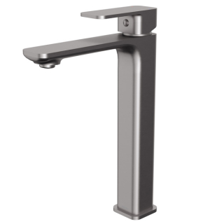 Karran Venda KBF512 Single-Handle Single Hole Vessel Bathroom Faucet with Matching Pop-up Drain in Stainless Steel