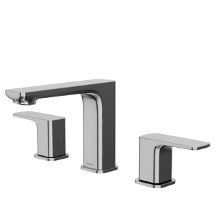 Karran Venda KBF514 2-Handle Three Hole Widespread Bathroom Faucet with Matching Pop-up Drain in Chrome