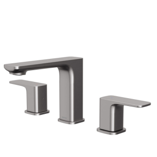 Karran Venda KBF514 2-Handle Three Hole Widespread Bathroom Faucet with Matching Pop-up Drain in Stainless Steel