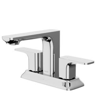 Karran Venda KBF516 2-Handle Two Hole Centerset Faucet Bathroom Faucet with Matching Pop-up Drain in Chrome