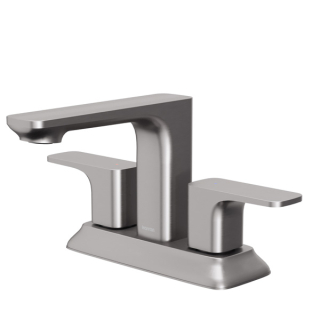 Karran Venda KBF516 2-Handle Two Hole Centerset Faucet Bathroom Faucet with Matching Pop-up Drain in Stainless Steel