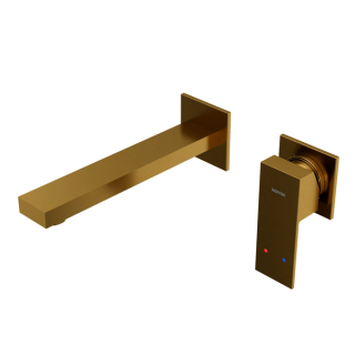Karran Alberton KBF620 Single Handle Wall-Mount Bathroom Faucet in Gold