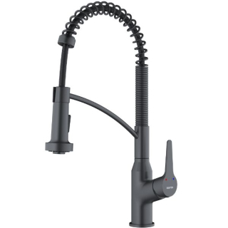 Scottsdale Single-Handle Pull-Down Sprayer Commercial Style Kitchen Faucet in Gunmetal Grey