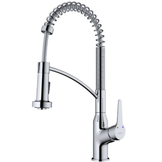 Scottsdale Single-Handle Pull-Down Sprayer Commercial Style Kitchen Faucet in Chrome