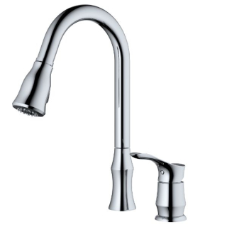 Hillwood Single Handle Pull-Down Sprayer Kitchen Faucet in Chrome