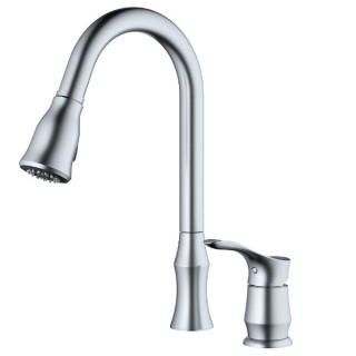 Hillwood Single Handle Pull-Down Sprayer Kitchen Faucet in Stainless Steel