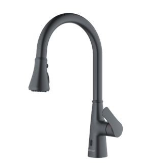 Kadoma Touchless One-Handle Dual Function Sprayer Kitchen Faucet in Gunmetal Grey