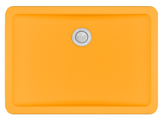 Karran 20' x 14" Seamless Undermount Quartz Vanity Sink-Orange