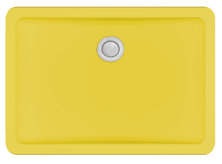 Karran 20' x 14" Seamless Undermount Quartz Vanity Sink-Yellow