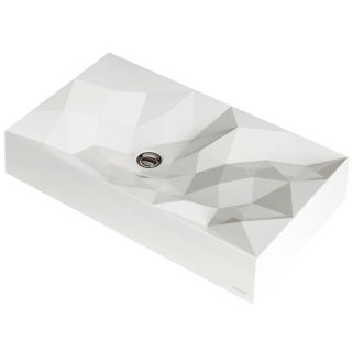 Karran Diamond SQS400 Quartz 28" Bathroom Vessel Sink in White