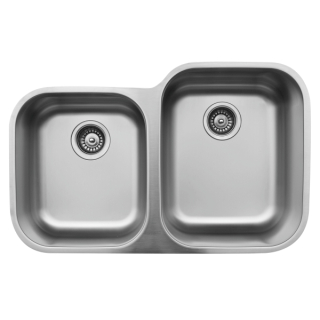 32" Undermount Double Bowl Stainless Steel Kitchen Sink